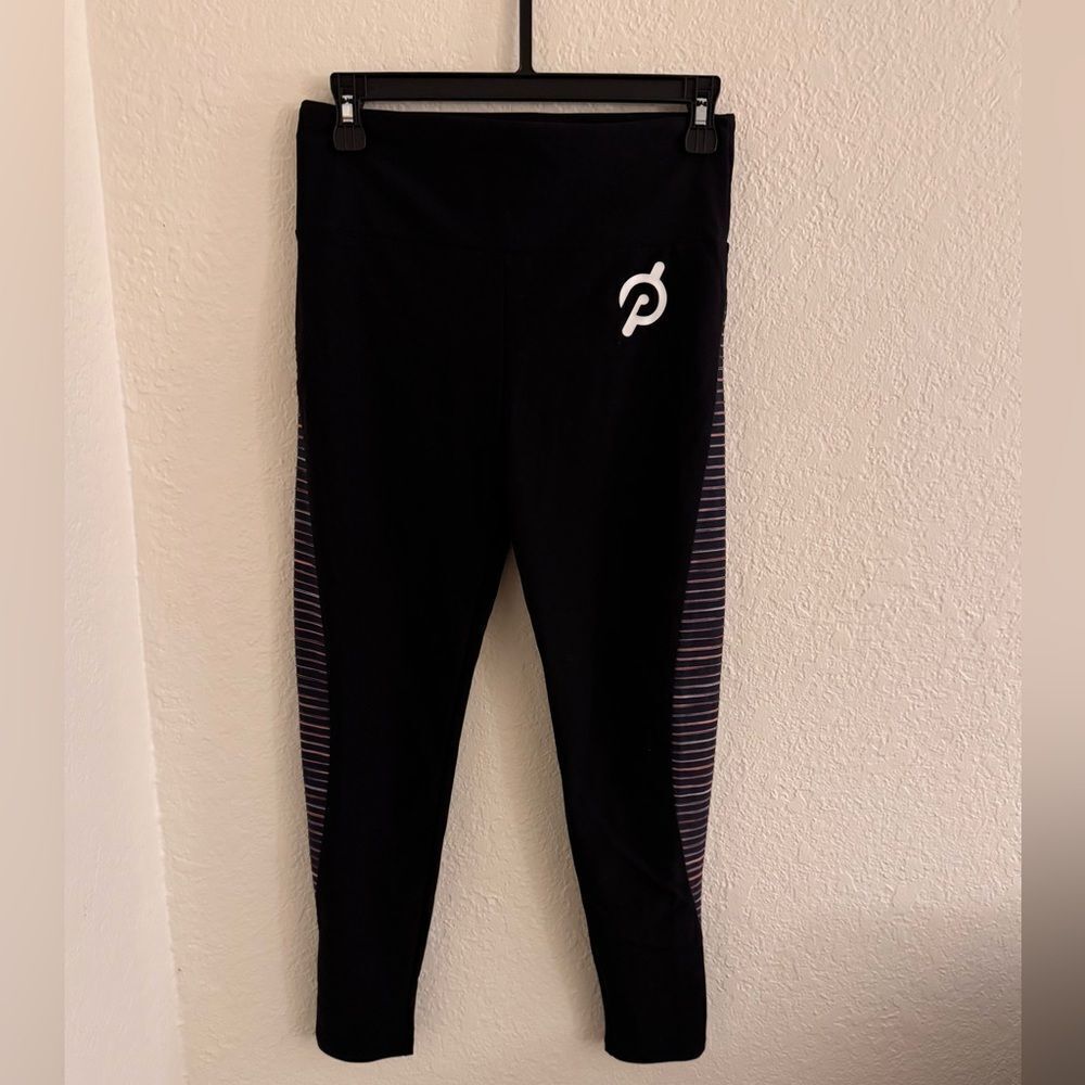 Lanston Sport Peloton Black Leggings Stretchy Athletic Wear